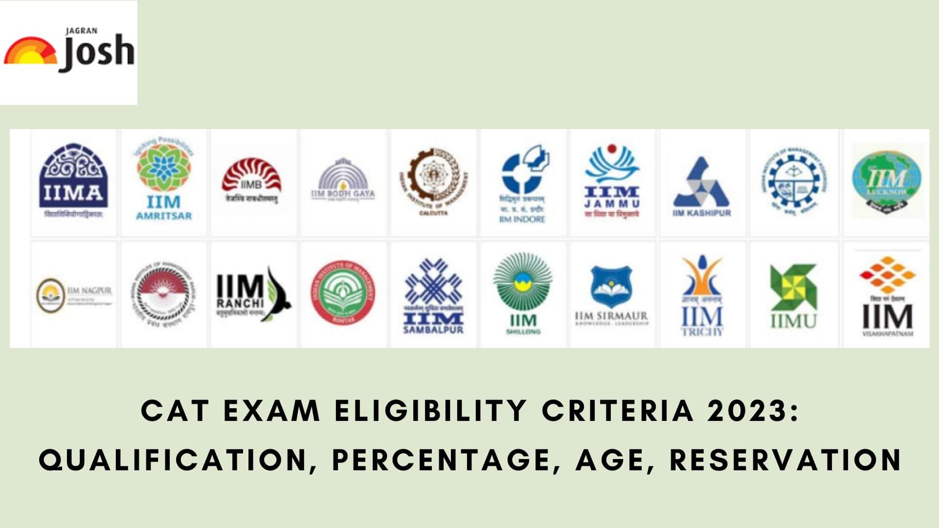 CAT Eligibility 2023 Age, Educational Qualification, 12th Marks